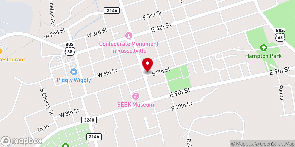 Map showing location of Methodist Church