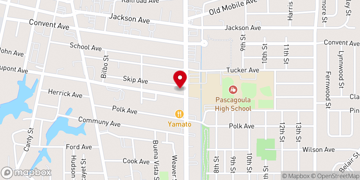 Map showing location of Union Baptist Church