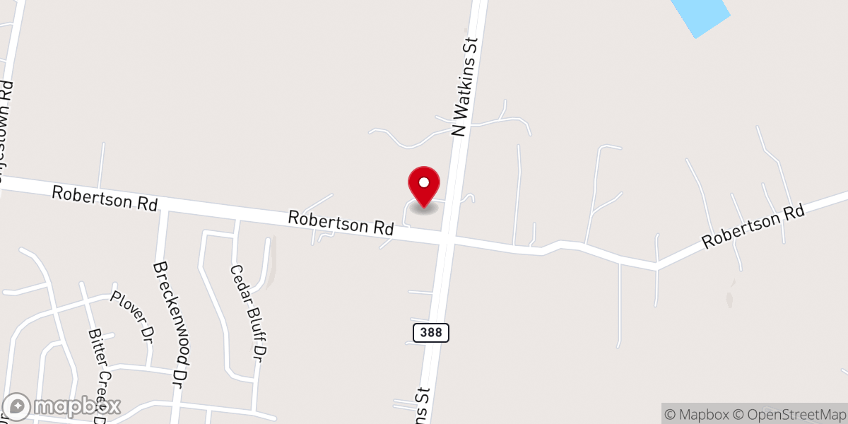 Map showing location of Forestview Church of Christ