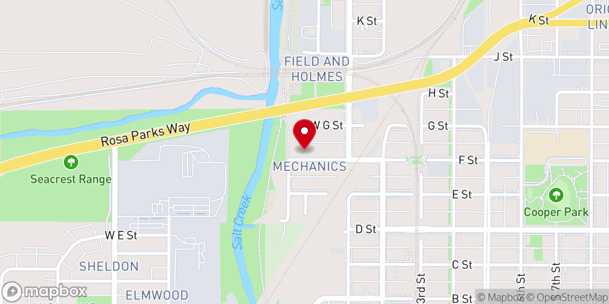 Map showing location of Buddhist Community of Lincoln Church