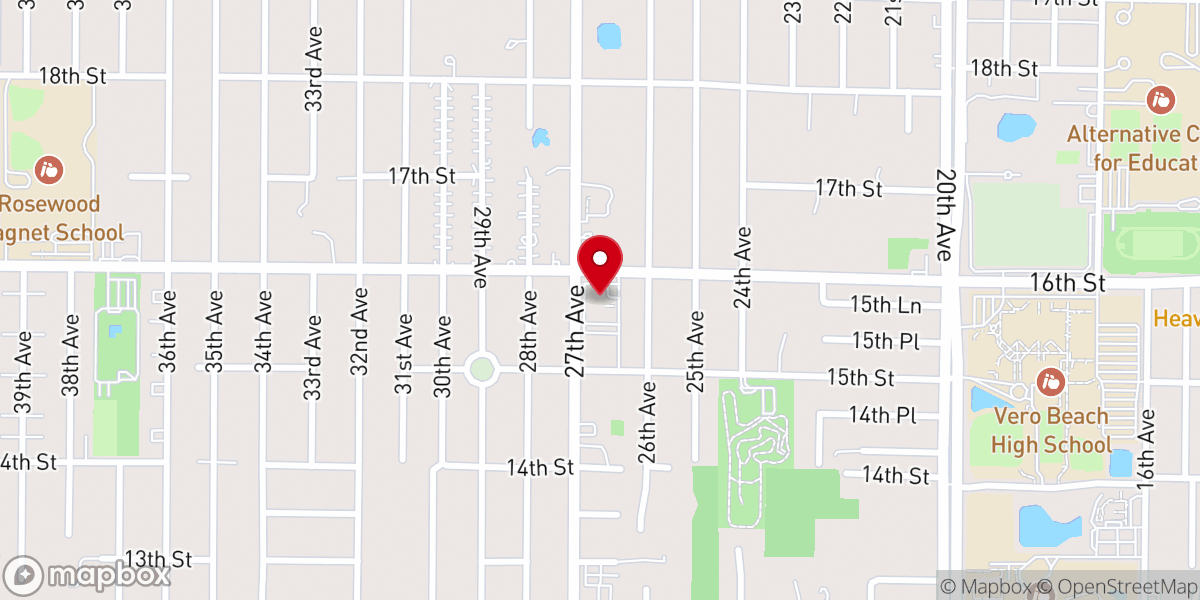 Map showing location of Unitarian Universalist Fellowship