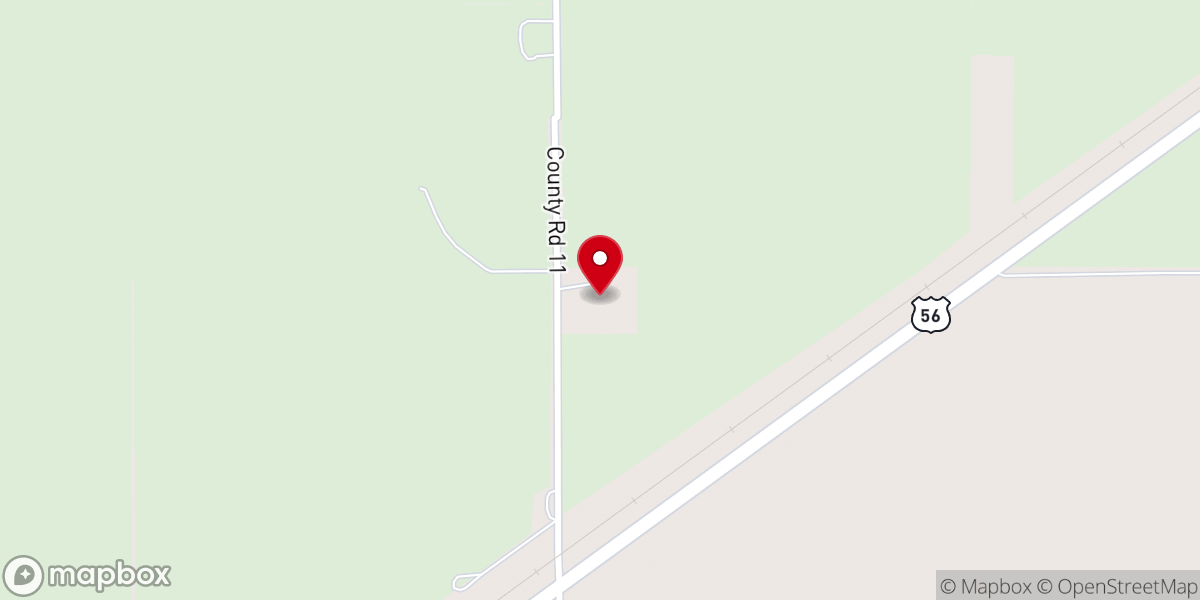 Map showing location of Elkhart Reinländer Church