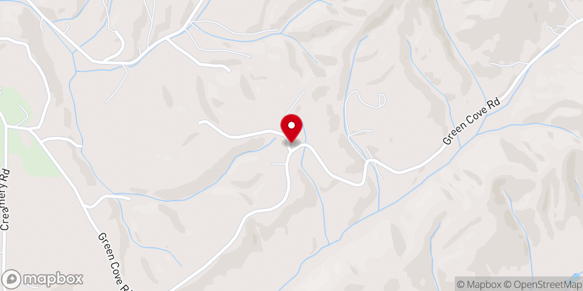 Map showing location of Hickory Stand United Methodist Church