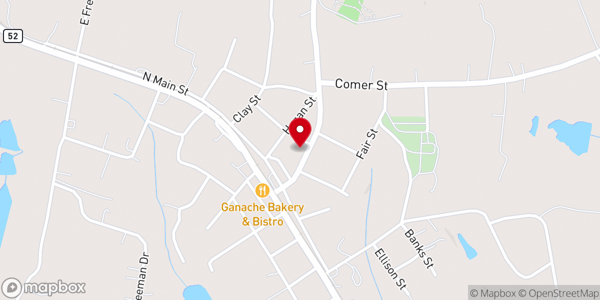 Map showing location of Maysville Baptist College-Career