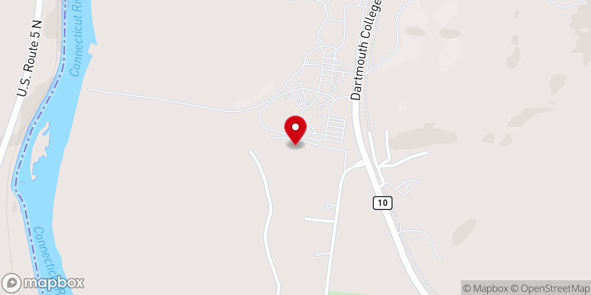 Map showing location of Trinity Church of the Nazarene