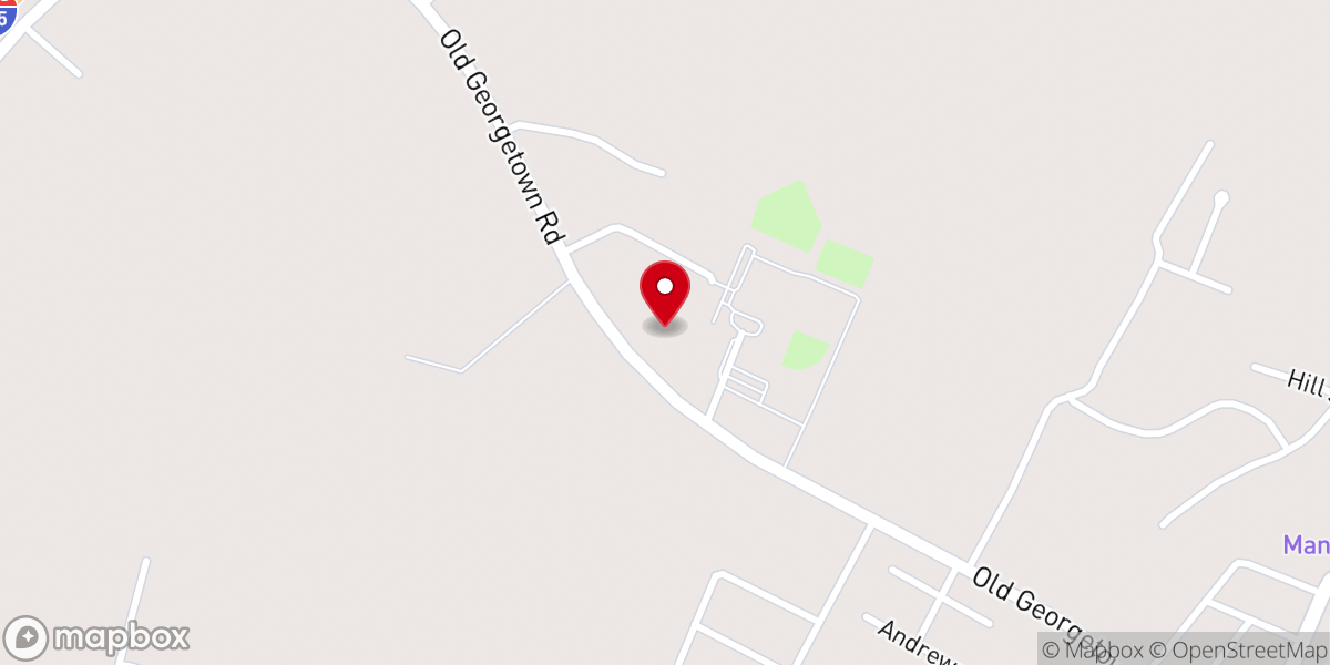 Map showing location of Emmanuel Baptist Church