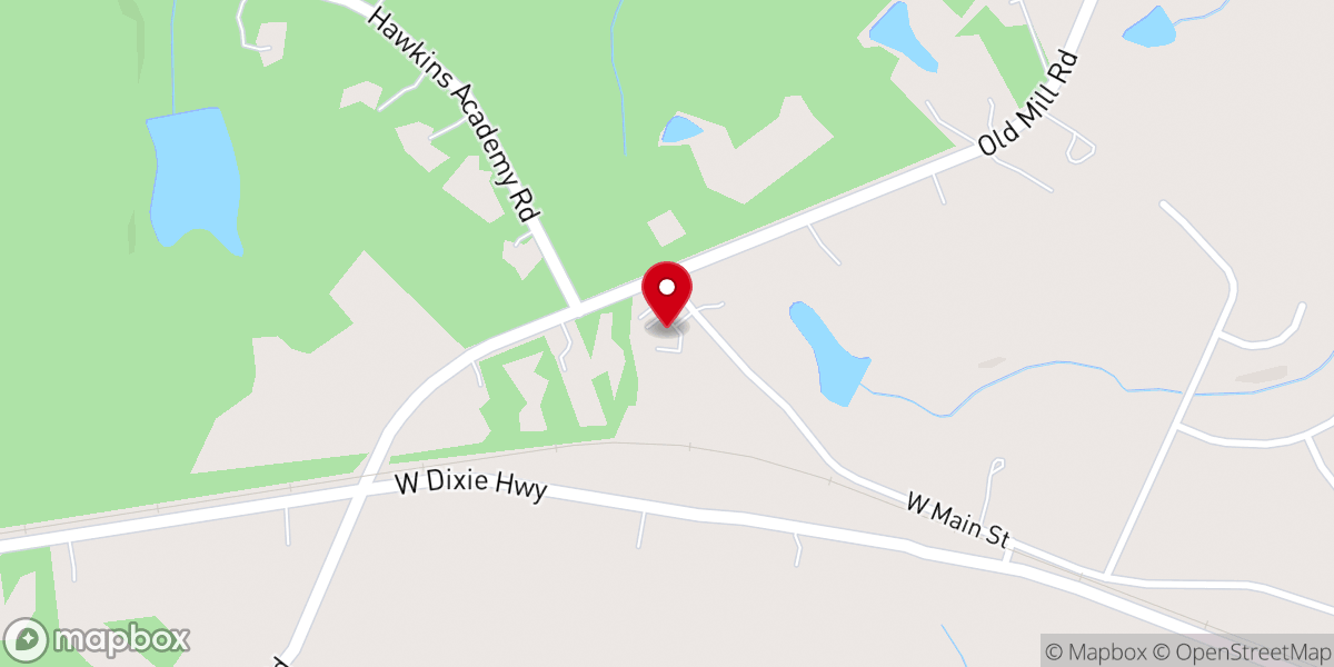 Map showing location of Union Springs Baptist church