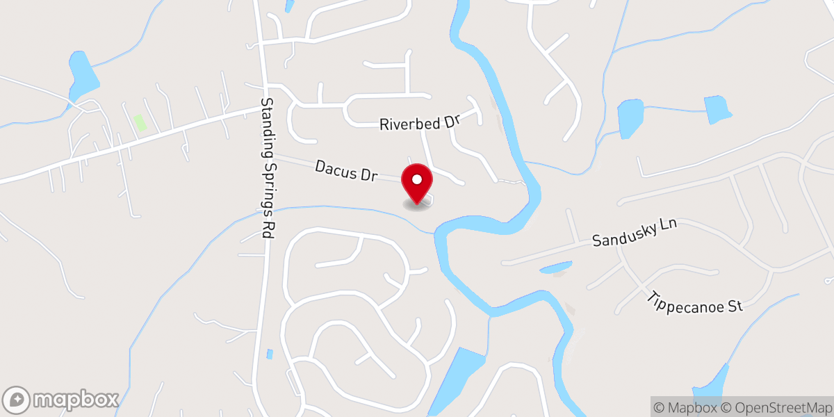 Map showing location of Three Strands Christian Church