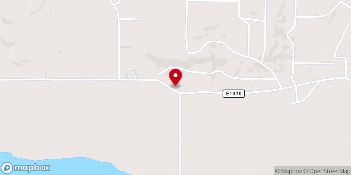 Map showing location of Stony Point Church