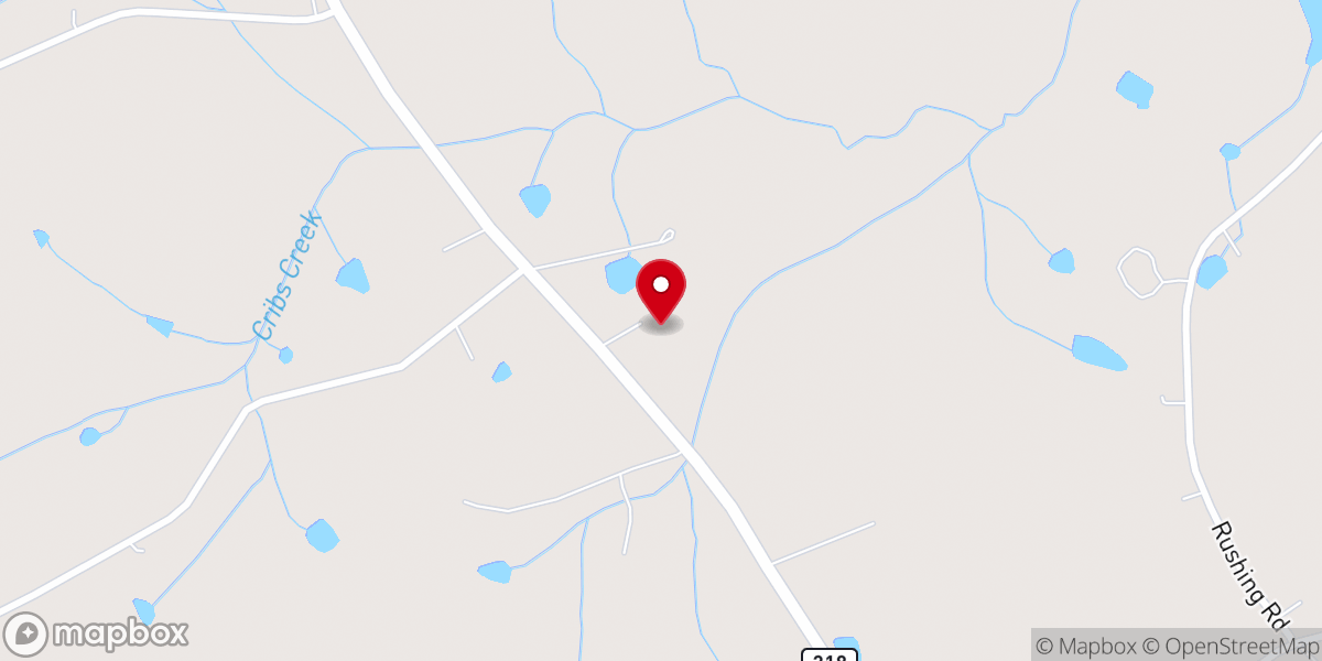 Map showing location of Freedom Baptist Church