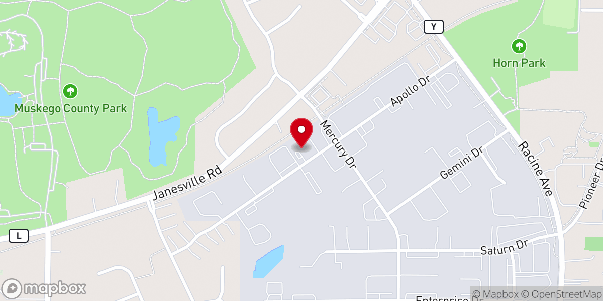 Map showing location of Muskego Food Pantry