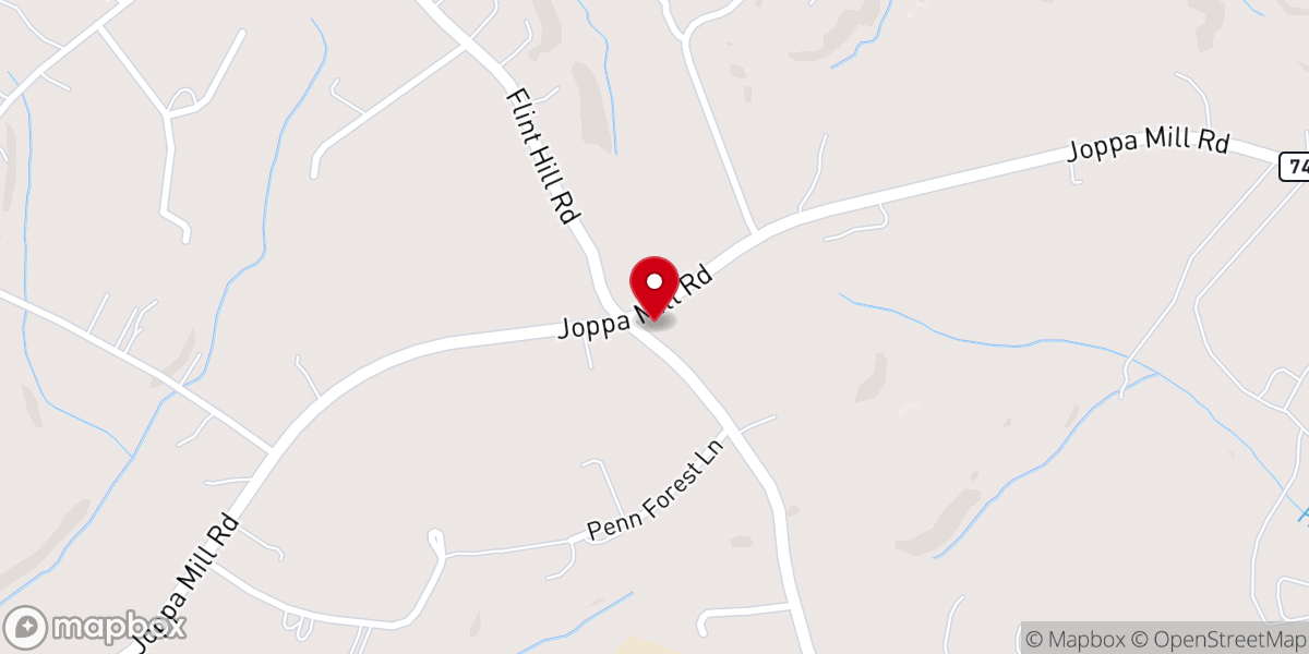 Map showing location of Ole Rugged Cross Church