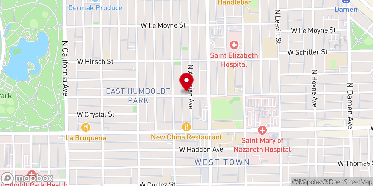 Map showing location of Sure Foundation Missionary Baptist Church