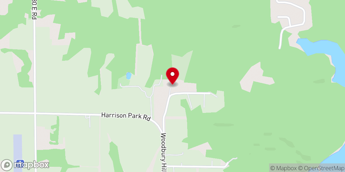 Map showing location of Woodbury Hill Church of God