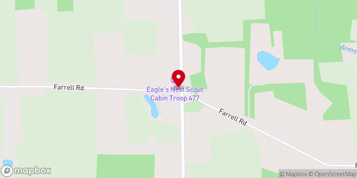 Map showing location of Crossroads Community Center
