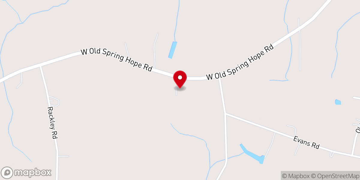 Map showing location of Rock Hill Baptist Church