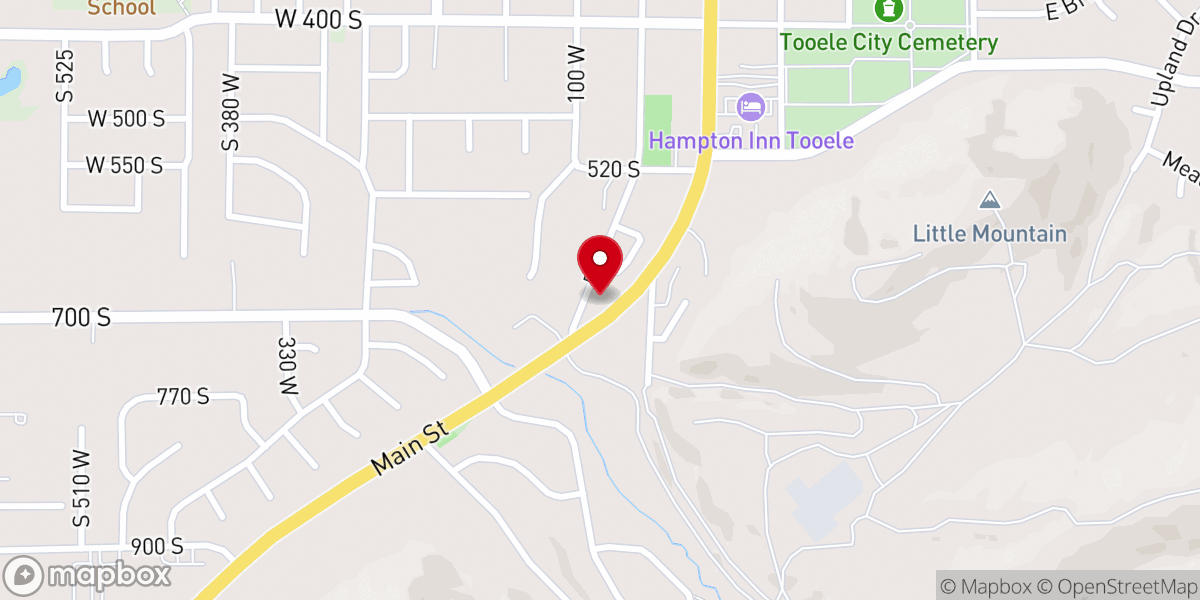 Map showing location of Mountain of Faith Lutheran Church