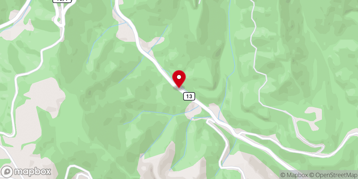Map showing location of Pilgrim Baptist Church