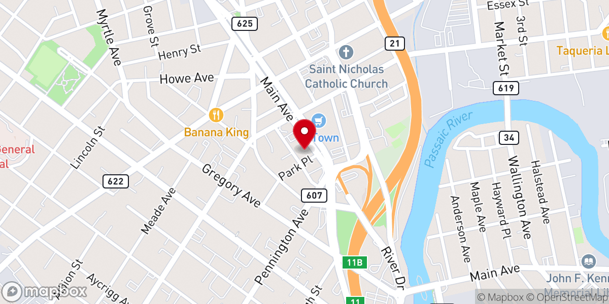 Map showing location of First Spanish Free Methodist Church