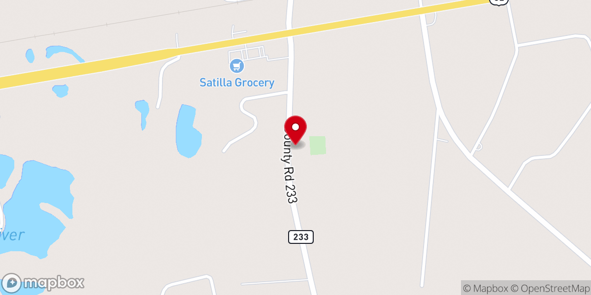 Map showing location of Hope Chapel