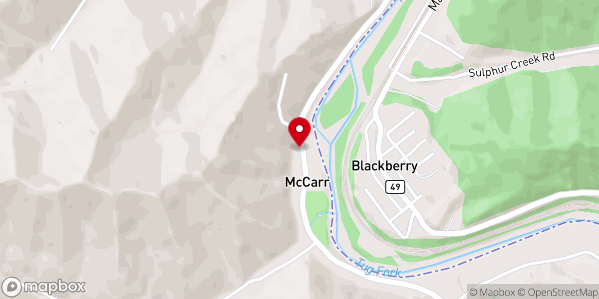 Map showing location of Faith Church