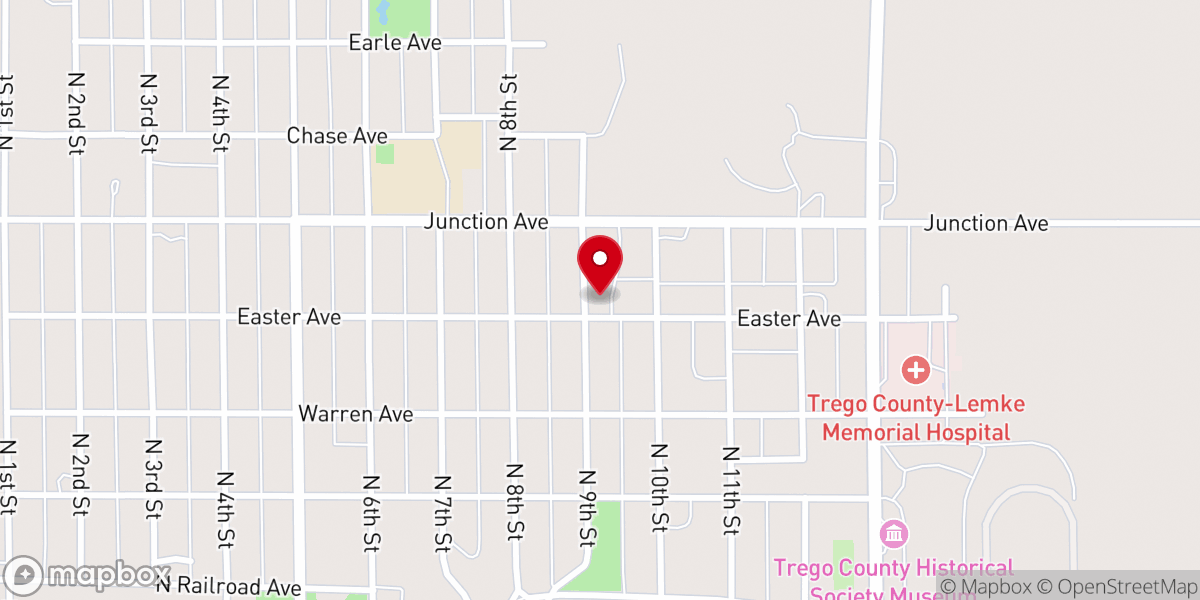 Map showing location of Christ the King Catholic Church