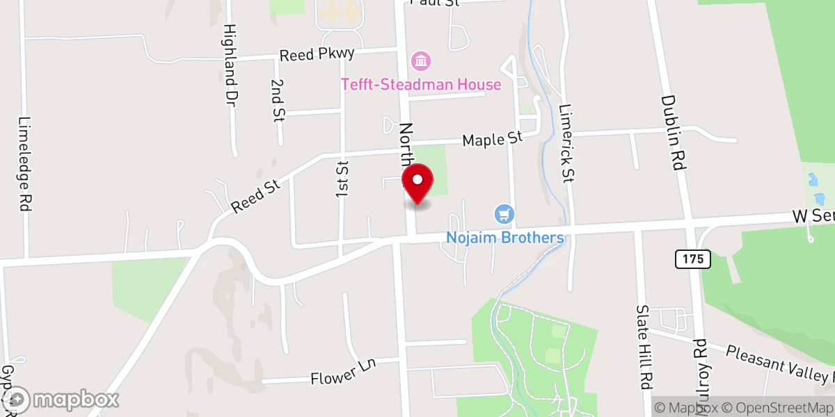 Map showing location of Marcellus First Presbyterian Daycare