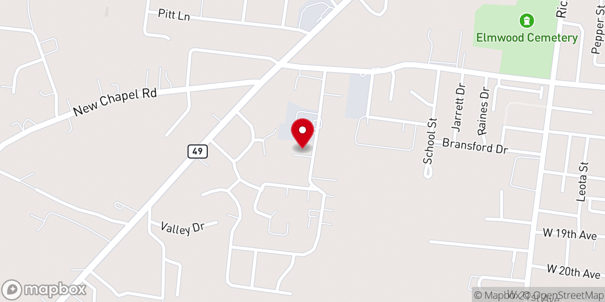 Map showing location of The Bell Chapel