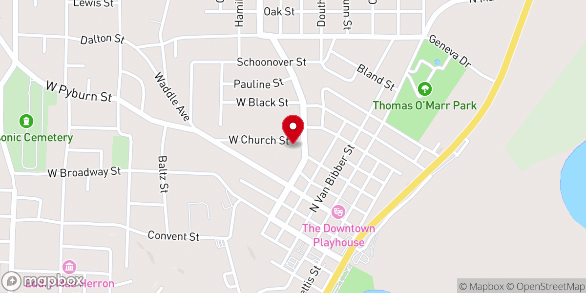 Map showing location of Living Well Professional Counseling