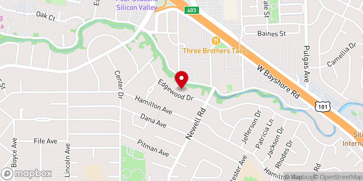 Map showing location of Harmonica Rise Community