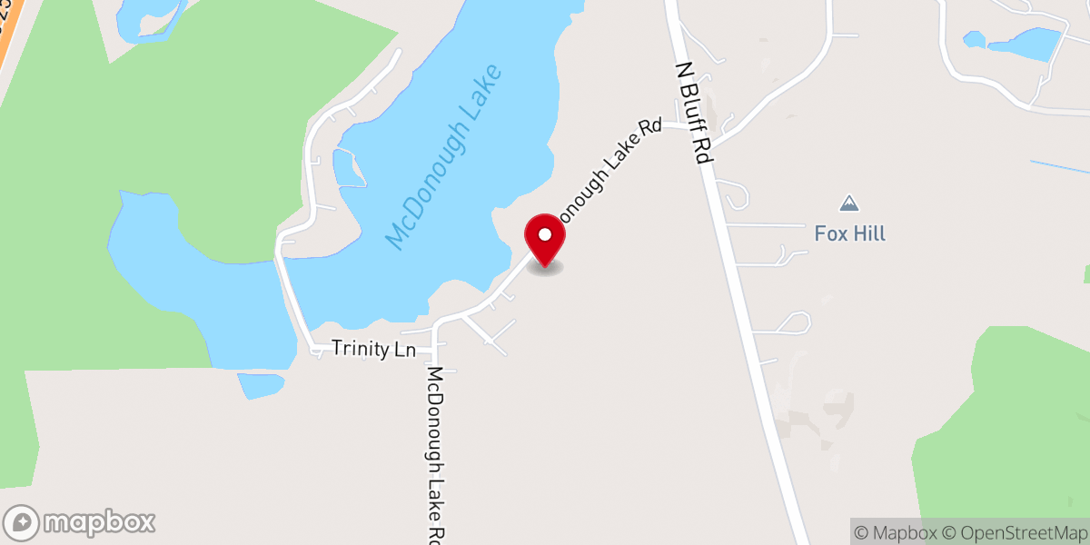 Map showing location of Legacy Revival Center
