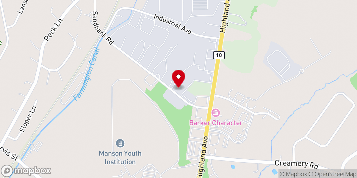 Map showing location of Fellowship of Life Church