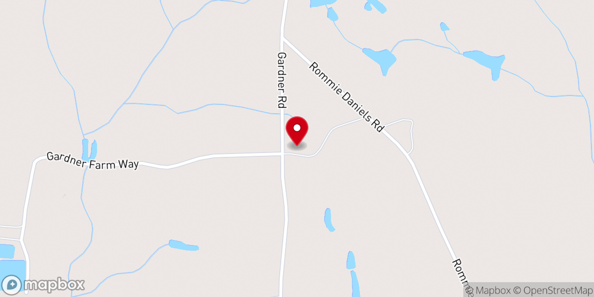 Map showing location of Cedar Rock Missionary Baptist Church