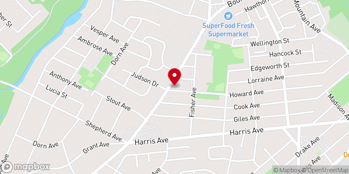 Map showing location of First Bilingual Seventh-Day Adventist Church