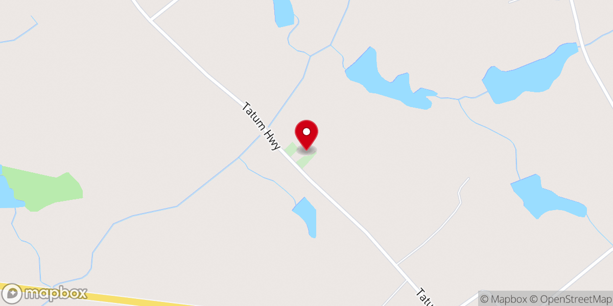 Map showing location of Mount Elem Freewill Baptist Church