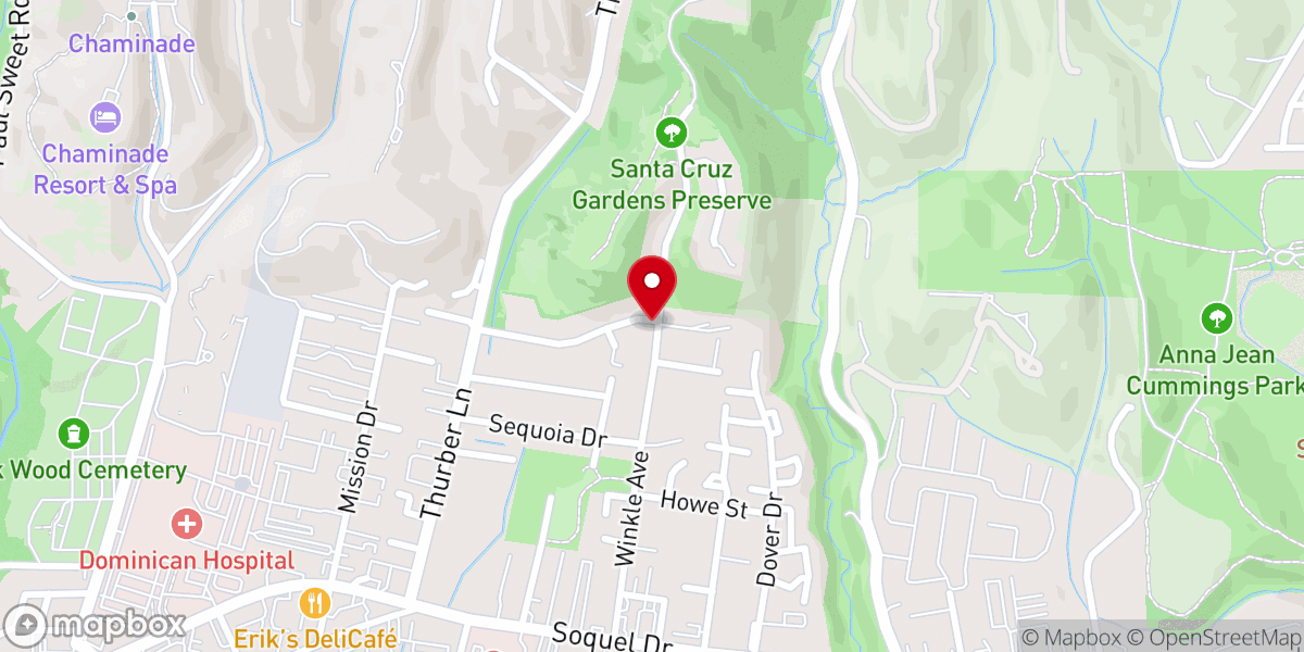 Map showing location of Church Santa Cruz