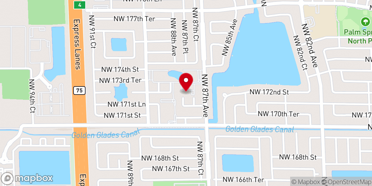 Map showing location of New Dawn Church - Iglesia Nuevo Amanecer
