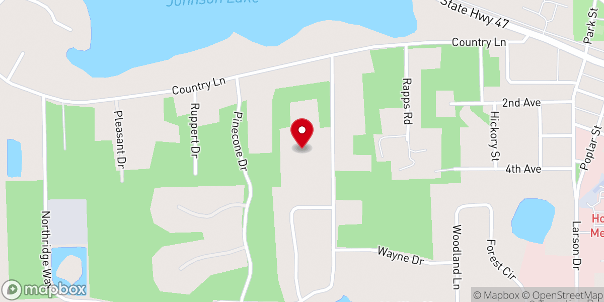 Map showing location of Faith Evangelial Free Church