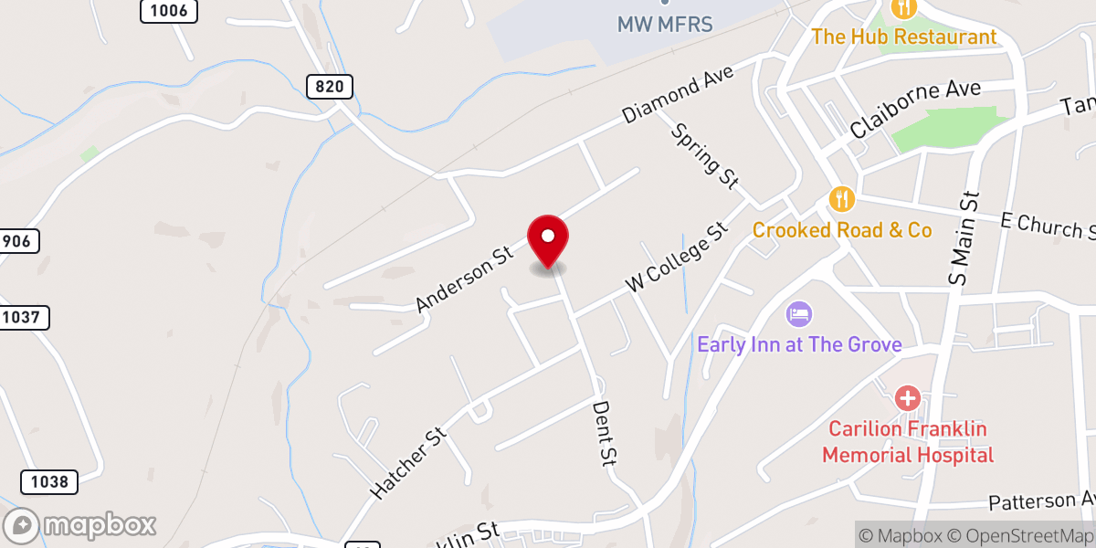 Map showing location of Open Door Community Church