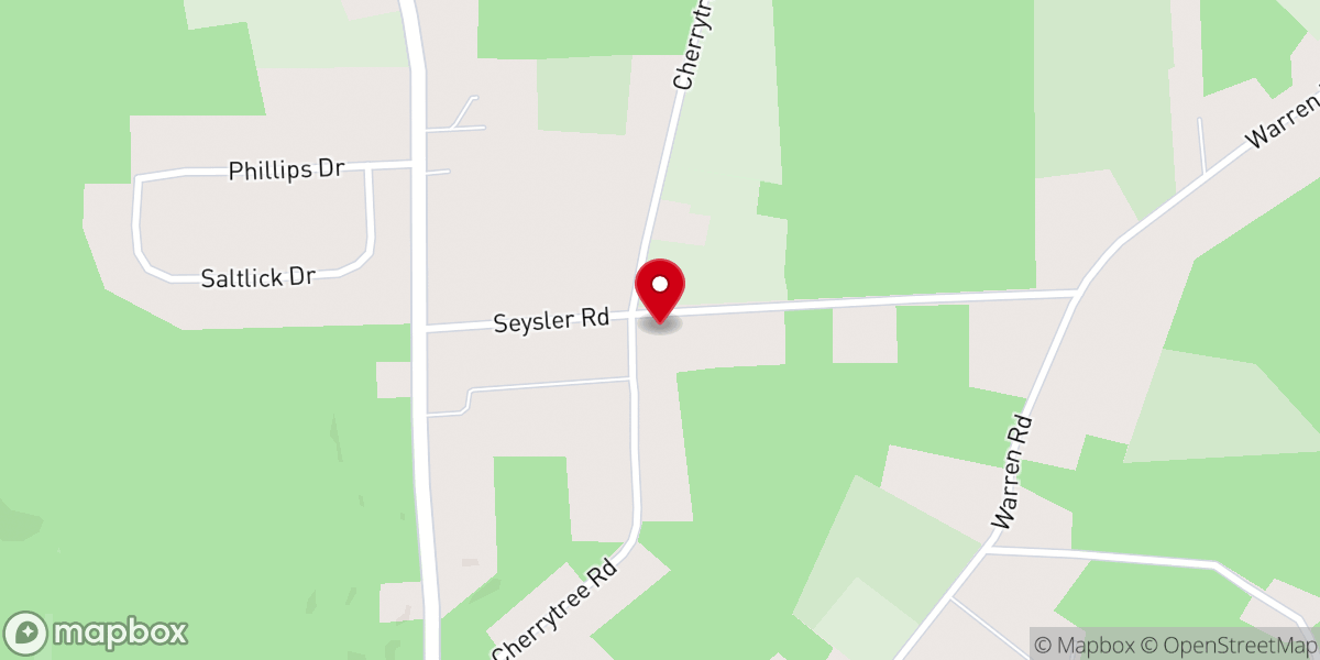 Map showing location of Galloway Church of Franklin