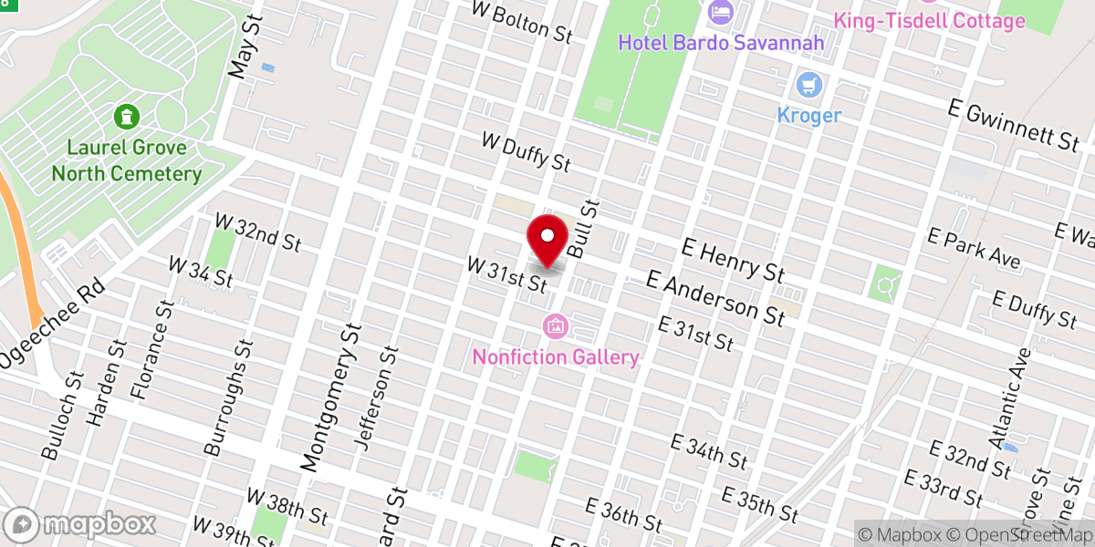 Map showing location of Saint Pauls Evengelical Lutheran Church