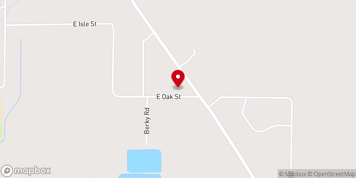 Map showing location of Isle Evangelical Free Church