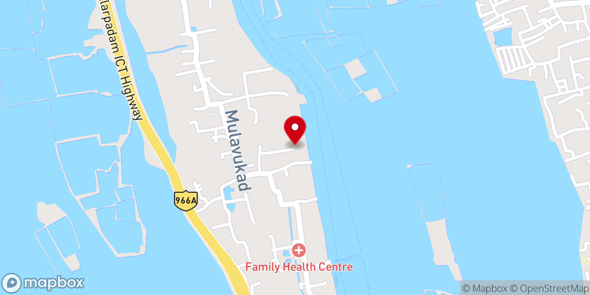 Map showing location of CSI Church Parsonage