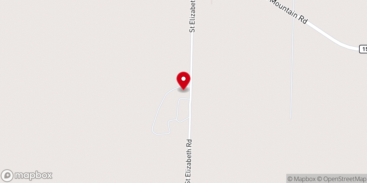 Map showing location of St Elizabeth Catholic Church