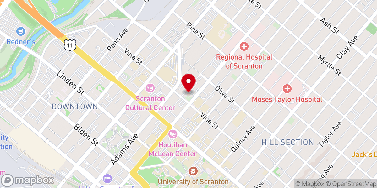 Map showing location of St Nicholas Orthodox Church