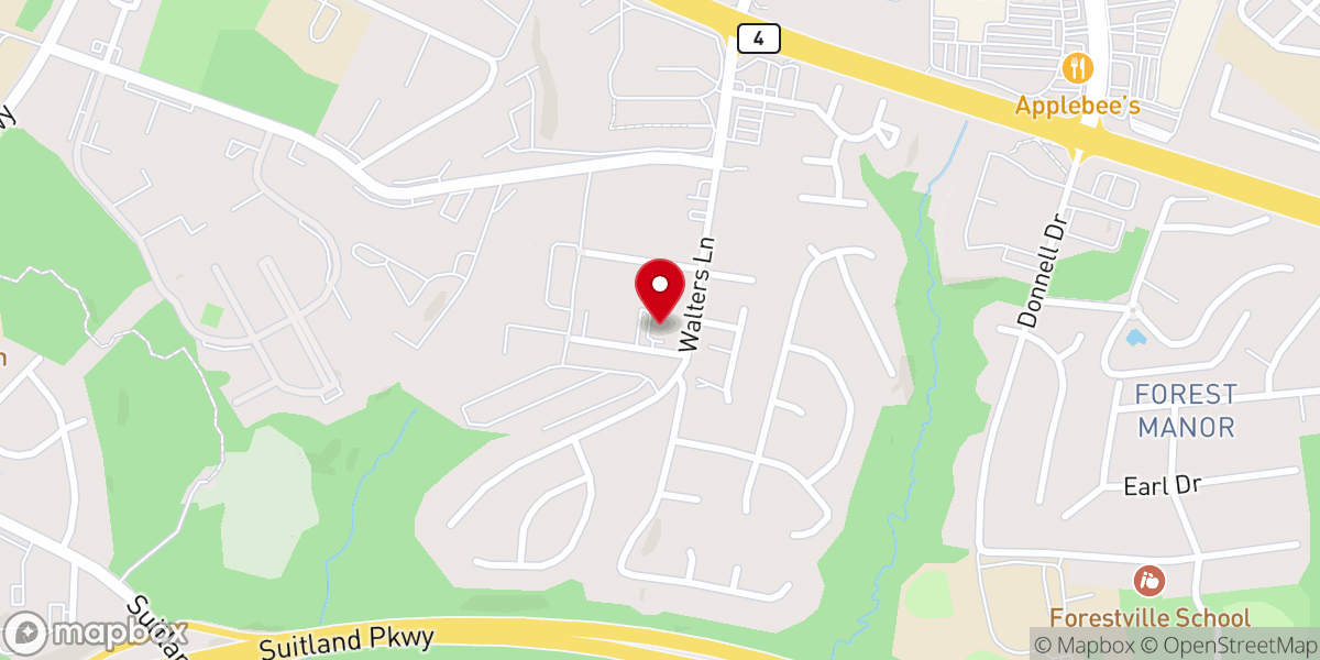 Map showing location of Harvest Temple Church of God