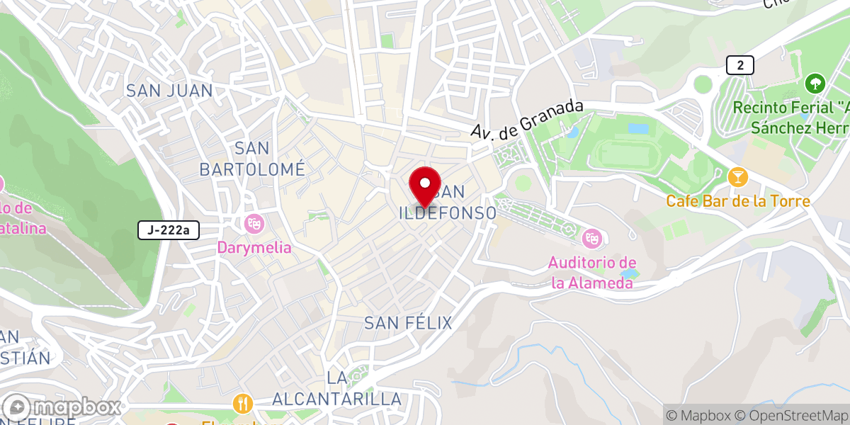 Map showing location of Calle Virgen De La Reja
