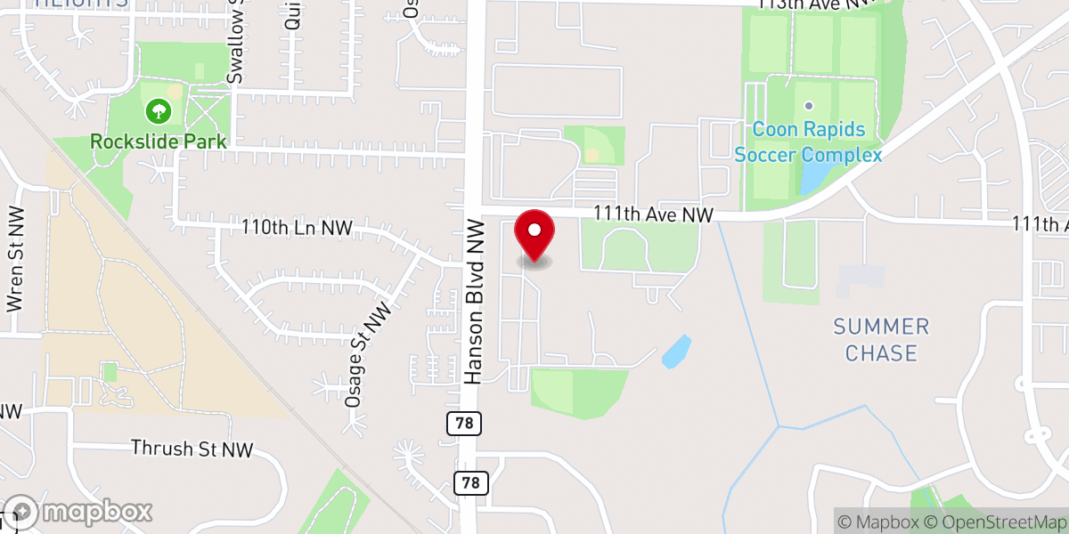 Map showing location of Epiphany Church Main Entrance
