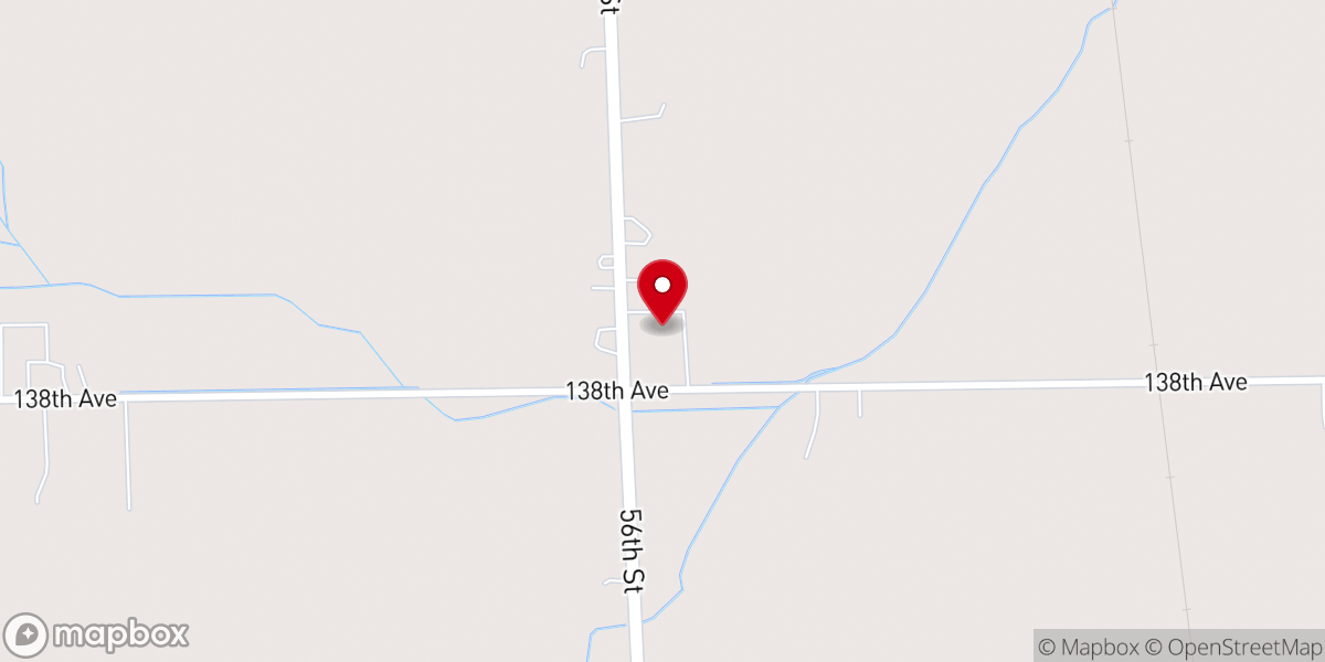 Map showing location of East Saugatuck Christian Reformed