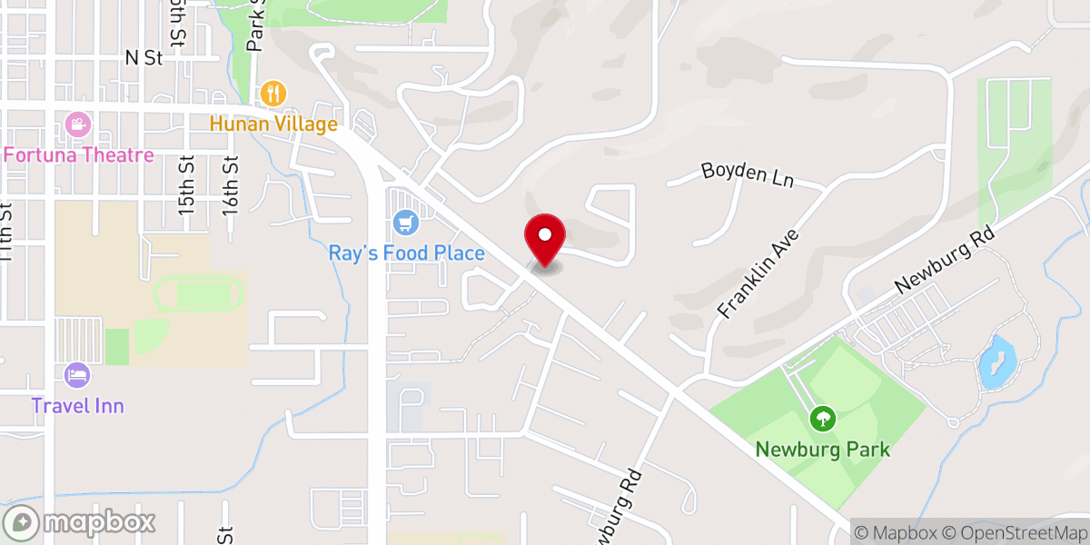 Map showing location of Fortuna Seventh-Day Adventist Church